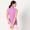 Amazon Essentials Women’s Mock-Neck Slim-Fit Ribbed Knit Cotton Sleeveless Top, Pack of 2(Purple/White)