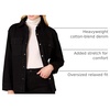 Amazon Essentials Women’s Oversized Heavyweight Denim Shirt Jacket, Relaxed Fit(Black)