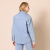 Amazon Essentials Women’s Oversized Heavyweight Denim Shirt Jacket, Relaxed Fit(Light Wash)