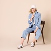 Amazon Essentials Women’s Oversized Heavyweight Denim Shirt Jacket, Relaxed Fit(Light Wash)