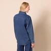 Amazon Essentials Women’s Oversized Heavyweight Denim Shirt Jacket, Relaxed Fit(Medium Wash)