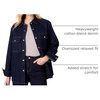Amazon Essentials Women’s Oversized Heavyweight Denim Shirt Jacket, Relaxed Fit(Rinsed)