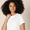 Amazon Essentials Women’s Regular Fit 100% Cotton Crewneck Short Sleeve T-Shirt(Black/White)