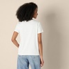 Amazon Essentials Women’s Regular Fit 100% Cotton Crewneck Short Sleeve T-Shirt(Black/White)