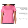 Amazon Essentials Women’s Regular Fit 100% Cotton Crewneck Short Sleeve T-Shirt(Hot Pink)
