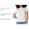 Amazon Essentials Women’s Regular Fit 100% Cotton Crewneck Short Sleeve T-Shirt(Light Grey Heather)