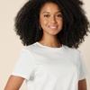 Amazon Essentials Women’s Regular Fit 100% Cotton Crewneck Short Sleeve T-Shirt(White)