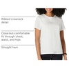 Amazon Essentials Women’s Regular Fit 100% Cotton Crewneck Short Sleeve T-Shirt(White)