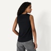 Amazon Essentials Women’s Regular-Fit 100% Cotton Sleeveless Tank Top, Pack of 2(Black/Charcoal Heather)