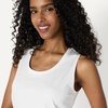 Amazon Essentials Women’s Regular-Fit 100% Cotton Sleeveless Tank Top, Pack of 2(Black/White)