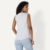 Amazon Essentials Women’s Regular-Fit 100% Cotton Sleeveless Tank Top, Pack of 2(Charcoal/Light Grey Heather)