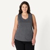 Amazon Essentials Women’s Regular-Fit 100% Cotton Sleeveless Tank Top, Pack of 2(Charcoal/Light Grey Heather)