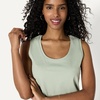 Amazon Essentials Women’s Regular-Fit 100% Cotton Sleeveless Tank Top, Pack of 2(Navy/Sage Green)
