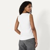 Amazon Essentials Women’s Regular-Fit 100% Cotton Sleeveless Tank Top, Pack of 2(White)