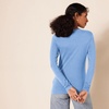 Amazon Essentials Women’s Regular-Fit Long-Sleeve Crewneck T-Shirt (Available in Plus Size)(Blue)