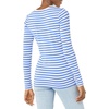 Amazon Essentials Women’s Regular-Fit Long-Sleeve Crewneck T-Shirt (Available in Plus Size)(Blue White Even Stripe)