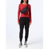 Amazon Essentials Women’s Regular-Fit Long-Sleeve Crewneck T-Shirt (Available in Plus Size)(Burgundy Red Stripe)