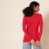 Amazon Essentials Women’s Regular-Fit Long-Sleeve Crewneck T-Shirt (Available in Plus Size)(Cherry Red)