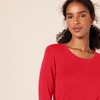 Amazon Essentials Women’s Regular-Fit Long-Sleeve Crewneck T-Shirt (Available in Plus Size)(Cherry Red)