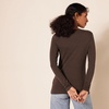 Amazon Essentials Women’s Regular-Fit Long-Sleeve Crewneck T-Shirt (Available in Plus Size)(Espresso)
