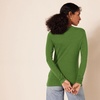 Amazon Essentials Women’s Regular-Fit Long-Sleeve Crewneck T-Shirt (Available in Plus Size)(Green)