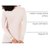 Amazon Essentials Women’s Regular-Fit Long-Sleeve Crewneck T-Shirt (Available in Plus Size)(Light Rose)