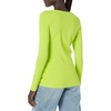 Amazon Essentials Women’s Regular-Fit Long-Sleeve Crewneck T-Shirt (Available in Plus Size)(Lime Green)