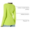 Amazon Essentials Women’s Regular-Fit Long-Sleeve Crewneck T-Shirt (Available in Plus Size)(Lime Green)