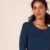 Amazon Essentials Women’s Regular-Fit Long-Sleeve Crewneck T-Shirt (Available in Plus Size)(Navy)
