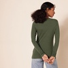 Amazon Essentials Women’s Regular-Fit Long-Sleeve Crewneck T-Shirt (Available in Plus Size)(Olive)