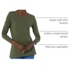 Amazon Essentials Women’s Regular-Fit Long-Sleeve Crewneck T-Shirt (Available in Plus Size)(Olive)