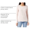 Amazon Essentials Women’s Regular-Fit Long-Sleeve Crewneck T-Shirt (Available in Plus Size)(Pale Pink)