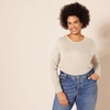 Amazon Essentials Women’s Regular-Fit Long-Sleeve Crewneck T-Shirt (Available in Plus Size)(Tan Heather)