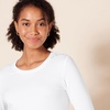 Amazon Essentials Women’s Regular-Fit Long-Sleeve Crewneck T-Shirt (Available in Plus Size)(White)