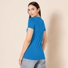 Amazon Essentials Women’s Regular-Fit Short-Sleeve Crewneck T-Shirt, Multipacks(2-pack Blue/Coral Orange)