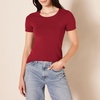 Amazon Essentials Women’s Regular-Fit Short-Sleeve Crewneck T-Shirt, Multipacks(2-pack Burgundy/Pink)