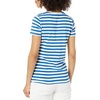 Amazon Essentials Women’s Regular-Fit Short-Sleeve Crewneck T-Shirt, Multipacks(2-pack Camel/Black Ikat Animal/Blue/White Stripe)