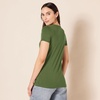 Amazon Essentials Women’s Regular-Fit Short-Sleeve Crewneck T-Shirt, Multipacks(2-pack Military Green/Mint)