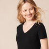 Amazon Essentials Women’s Regular-Fit Short-Sleeve Crewneck T-Shirt, Multipacks(Black/Charcoal Heather)