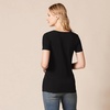 Amazon Essentials Women’s Regular-Fit Short-Sleeve Crewneck T-Shirt, Multipacks(Black/Charcoal Heather)