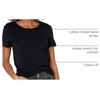 Amazon Essentials Women’s Regular-Fit Short-Sleeve Crewneck T-Shirt, Multipacks(Black/White)