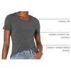 Amazon Essentials Women’s Regular-Fit Short-Sleeve Crewneck T-Shirt, Multipacks(Charcoal Heather/Light Grey Heather)