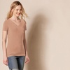 Amazon Essentials Women’s Regular-Fit Short-Sleeve Crewneck T-Shirt, Multipacks(Light Brown/White)