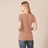 Amazon Essentials Women’s Regular-Fit Short-Sleeve Crewneck T-Shirt, Multipacks(Light Brown/White)