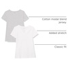 Amazon Essentials Women’s Regular-Fit Short-Sleeve Crewneck T-Shirt, Multipacks(Light Grey Heather/White)