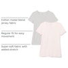 Amazon Essentials Women’s Regular-Fit Short-Sleeve Crewneck T-Shirt, Multipacks(Light Pink/Light Grey Heather)