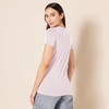 Amazon Essentials Women’s Regular-Fit Short-Sleeve Crewneck T-Shirt, Multipacks(Light Purple/Charcoal Heather)