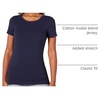 Amazon Essentials Women’s Regular-Fit Short-Sleeve Crewneck T-Shirt, Multipacks(Navy/White)