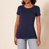 Amazon Essentials Women’s Regular-Fit Short-Sleeve Crewneck T-Shirt, Multipacks(Navy/White)