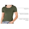 Amazon Essentials Women’s Regular-Fit Short-Sleeve Crewneck T-Shirt, Multipacks(Olive/Black)